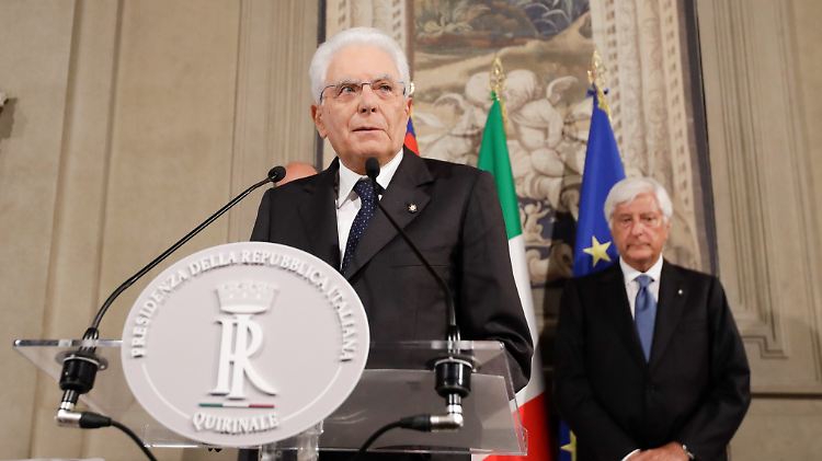 Staatspräsident Mattarella will schnelle Lösungen - aber gewährt nun dennoch erst einmal mehr Zeit.