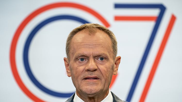 "Die Europäische Union wird antworten": EU-Ratspräsident Tusk warnt Trump vor einem Zollstreit mit Frankreich.