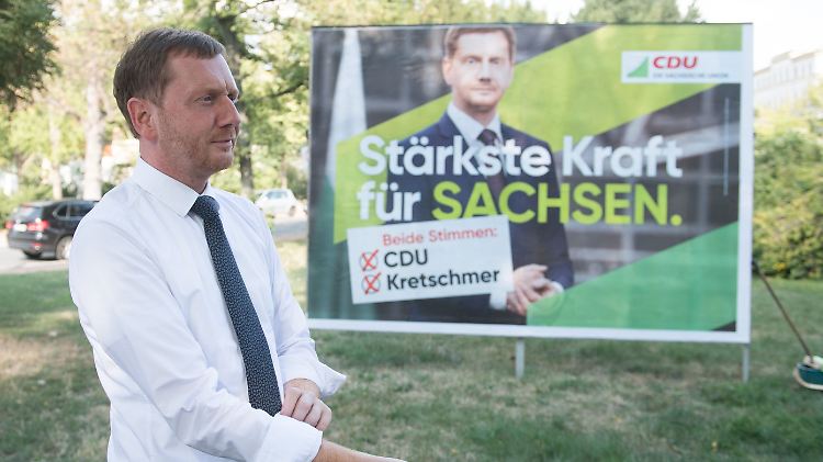 Aktuell liegt Michael Kretschmer in Sachsen vorne. Die CDU wird aber vermutlich viele Stimmen einbüßen.