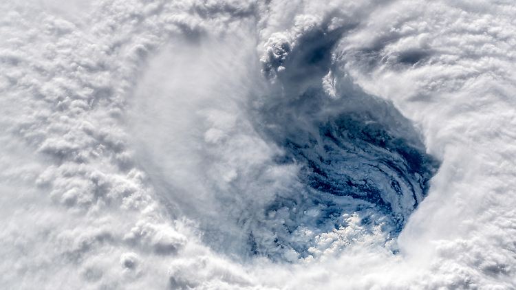 Auge des Hurrikans "Florence".