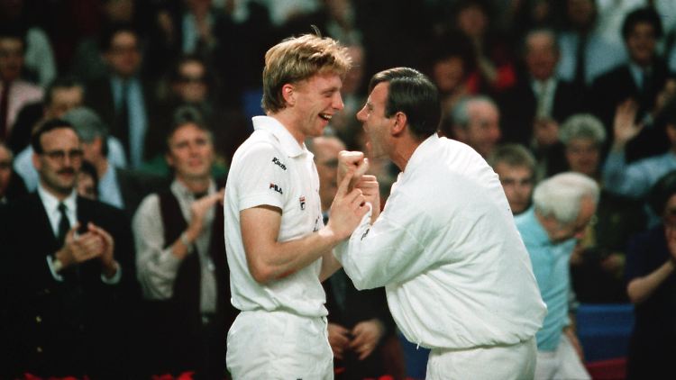 Eine deutsche Davis-Cup-Erfolgsgeschichte: Boris Becker und Niki Pilic.
