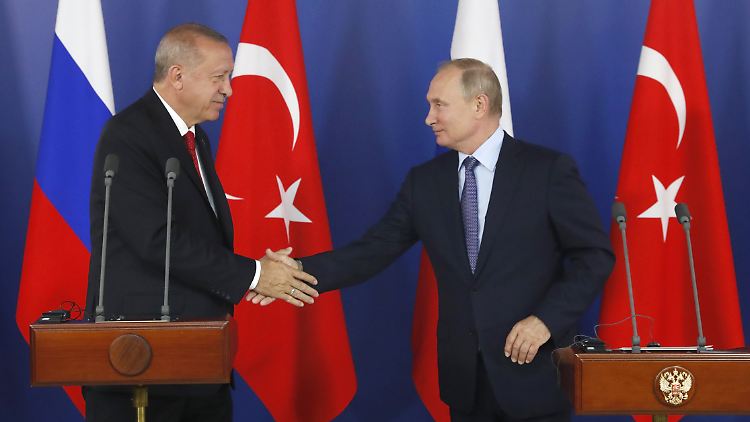 Demonstrieren Einigkeit: Recep Tayyip Erdogan und Wladimir Putin.