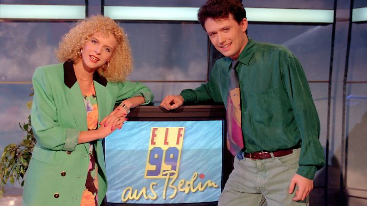 Das Moderatoren-Duo Victoria Herrmann und Steffen Twardowski führten durch die zwei Stunden Programm von "Elf99".