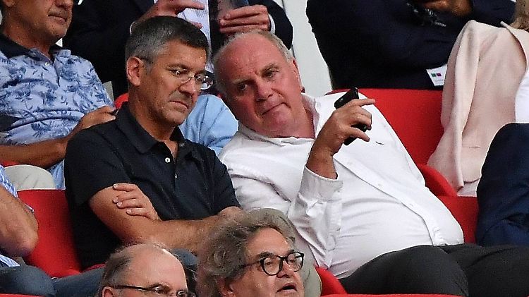 Uli Hoeneß mit seinem designierten Nachfolger Herbert Hainer.