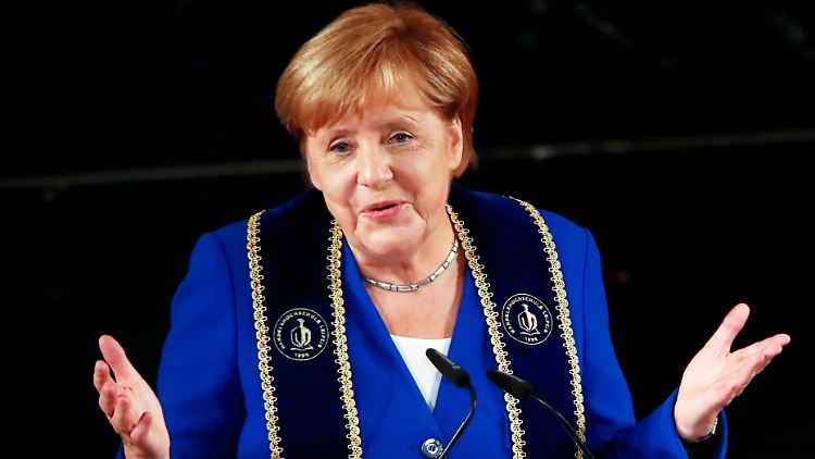 Ehrung für die Bundeskanzlerin.