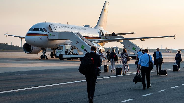 Statt A321 wurde es für Steinmeier nur der A319.