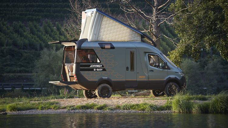 Auf Basis des Mercedes Sprinters hat Hymer in Kooperation mit BASF sein Konzept-Fahrzeug verwirklicht.