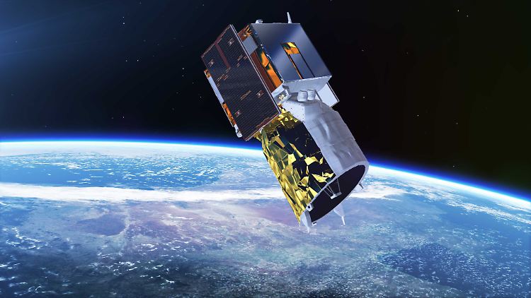 "Aeolus" umkreist die Erde in rund 300 Kilometern Höhe.