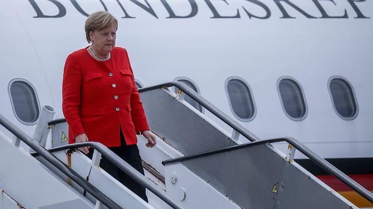 Landung 2018 in Portugal: Auch Kanzlerin Merkel nutzt die "Global 5000" gerne für Reisen innerhalb Europas.