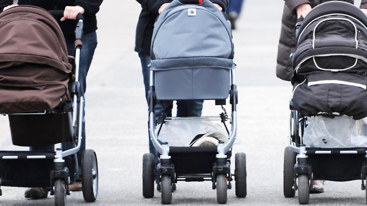 Schadstoffe vom Straßenverkehr: Die Wissenschaftler stellten fest, dass Babys und Kleinkinder bis zu 44 Prozent mehr schädliche Abgase einatmen könnten als die schiebenden Erwachsenen.