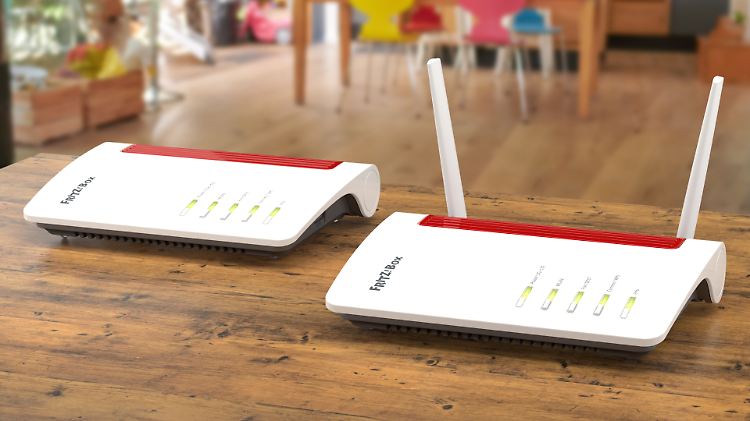 Die neuen Fritzbox-Modelle 6850 und 5550.