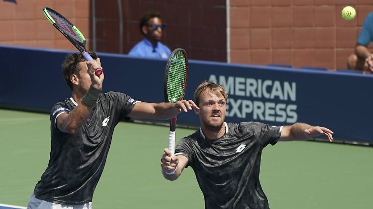 Andreas Mies (r.) und Kevin Krawietz scheiterten knapp im Halbfinale der US Open.