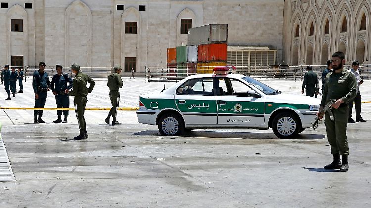 Iranische Polizei bei Teheran (Archivbild).