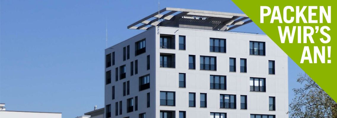 Hochhäuser dürfen keine brennbare Fassade haben - deshalb ist das höchste Holzhaus Deutschlands auf den ersten Blick gar nicht als solches zu erkennen.