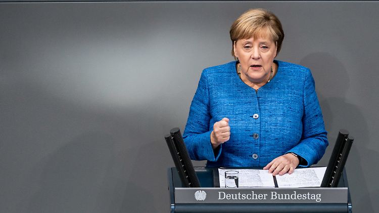 Klimaschutz war der Kern von Merkels Ansprache.
