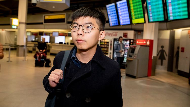 Der Demokratie-Aktivist Joshua Wong ist inzwischen aus Deutschland wieder abgereist.