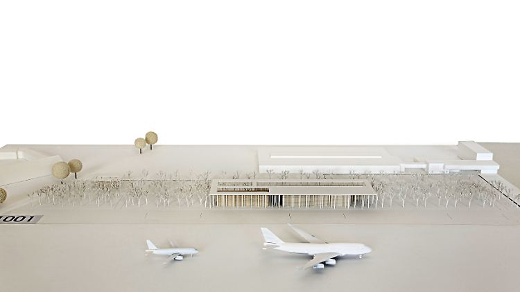 So soll das BER-Regierungsterminal laut Entwurf der Architekten aussehen. Vielleicht kommt es gar nicht mehr zum Bau. 