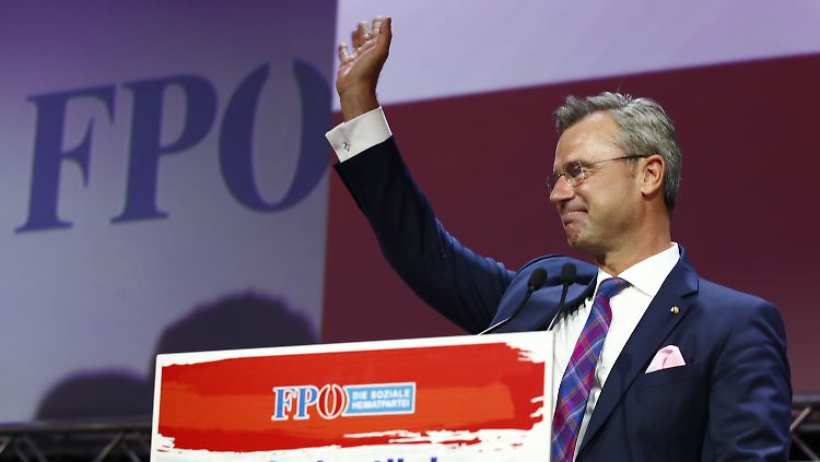 Norbert Hofer nach der Wahl.