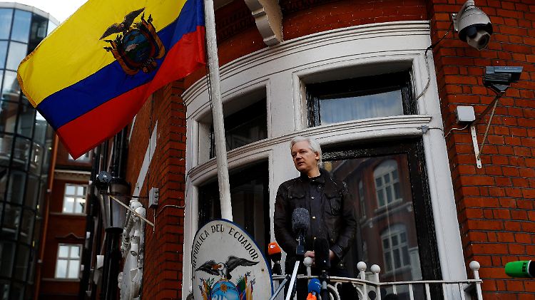 Auch Daten Julian Assanges waren im Netz einsehbar - Ecuador hatte dem WikiLeaks-Gründer Asyl gewährt.