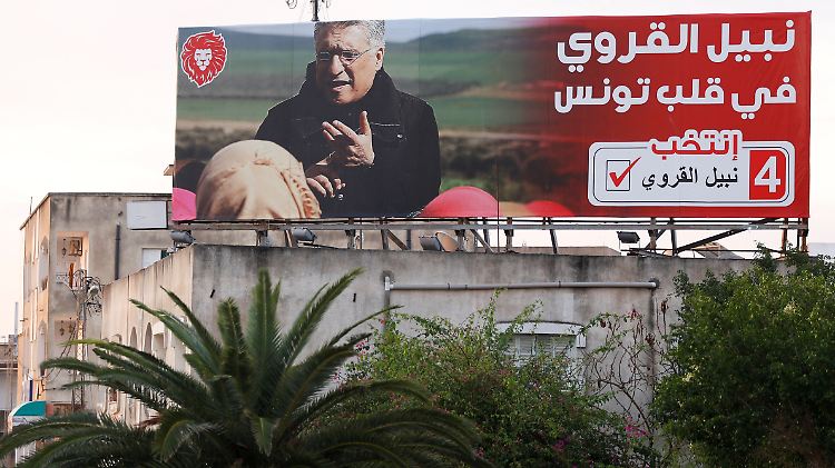 Karoui war wenige Tage vor der Wahl verhaftet worden - wegen drei Jahre alter Vorwürfe gegen ihn.