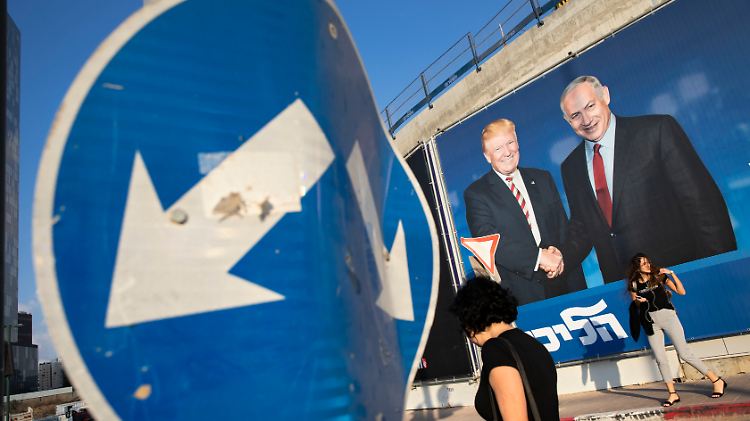 Handshake mit Trump: Möglich, dass Netanjahus massive Wahlkampagne nicht gereicht hat.