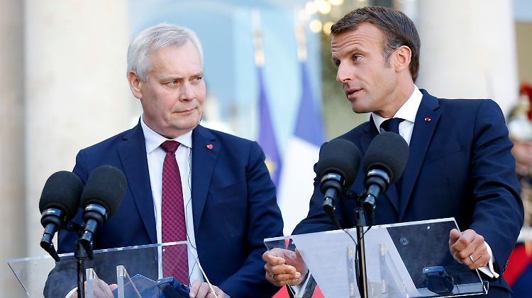 Der finnische Ministerpräsident Rinne und der französische Präsident Macron sind sich beim Brexit einig.