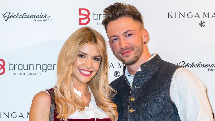 Freudestrahlendes Pärchen-Debüt auf dem roten Teppich: "Bachelorette" Gerda Lewis und Keno Rüst.