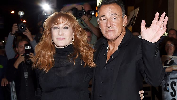 Springsteen und seine Frau Patti Scialfa 2017 in New York nach der Premiere von "Springsteen On Broadway".