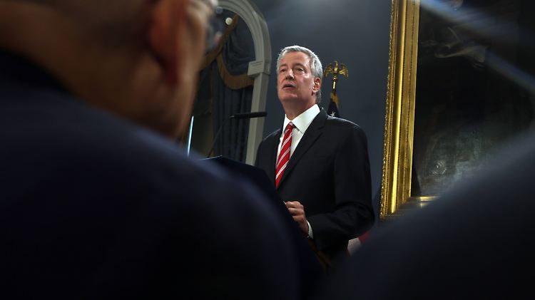 "Es ist klar nicht meine Zeit", räumt Bill De Blasio ein.