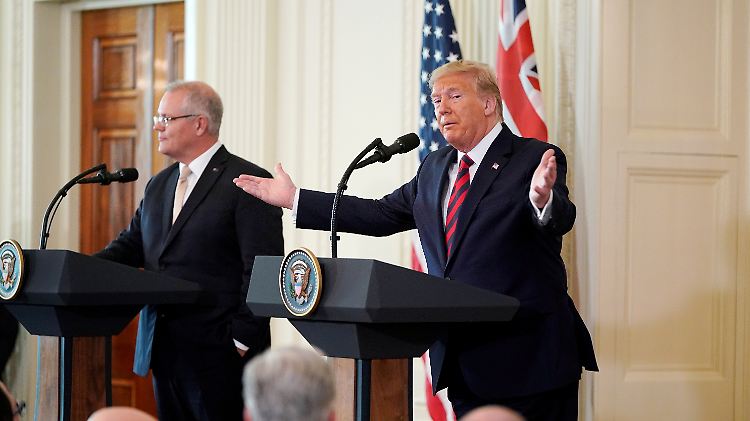 Trump (re.) will einen Militärschlag gegen den Iran vermeiden.