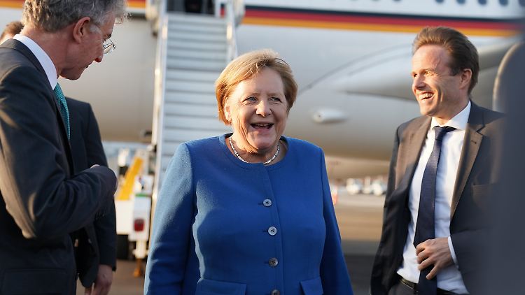 Kanzlerin Angela Merkel ist auf dem John F. Kennedy Flughafen in New York gelandet.