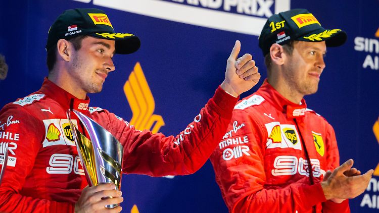 Nachdem der erste Frust abgeklungen war, freute sich auch Charles Leclerc über den ersten Ferrari-Doppelsieg seit dem Großen Preis von Ungarn 2017.