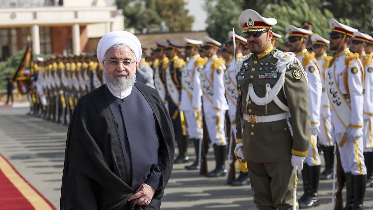 Der iranische Präsident Ruhani sagt, die Erklärung sei "auf der Basis grundloser Unterstellungen" erfolgt.