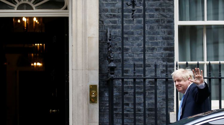 Zurück von der UN-Volllversammlung in New York: Boris Johnson in der Downing Street.