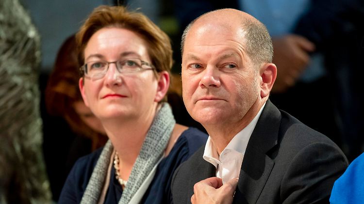 Scholz bewirbt sich zusammen mit Klara Geywitz um die SPD-Spitze.