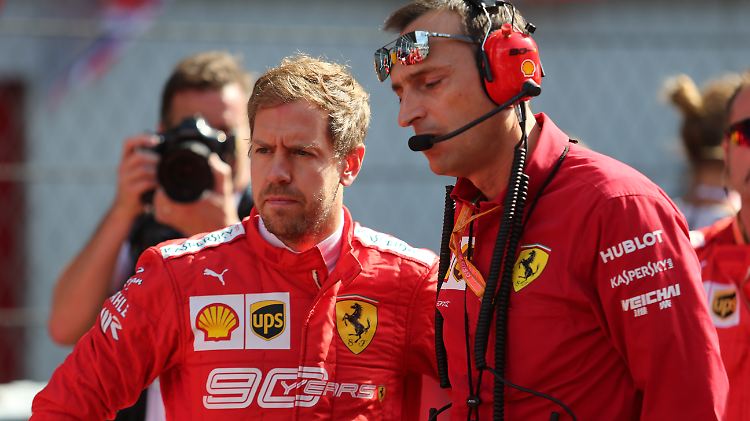 Ziemlich genervt: Sebastian Vettel.