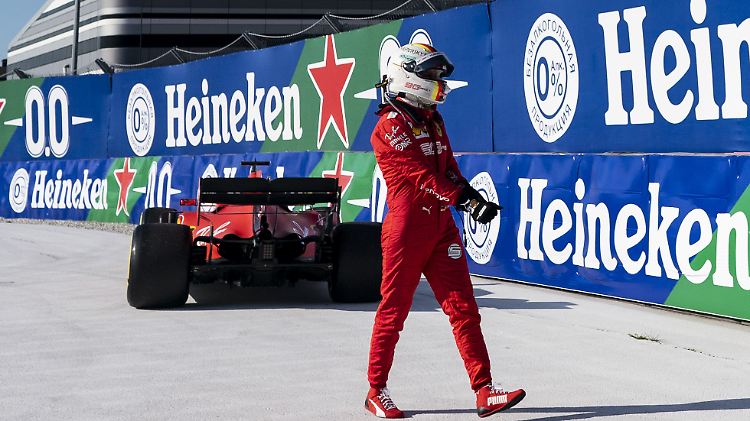 Sebastian Vettel musste seinen Wagen vorzeitig abstellen.