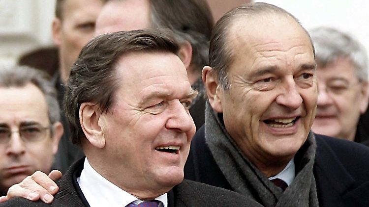 Politische Freunde von einst: Gerhard Schröder und Jacques Chirac.