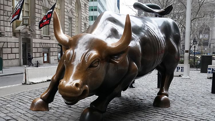 Dieser Teil der Wall Street bleibt analog: Der Charging Bull.