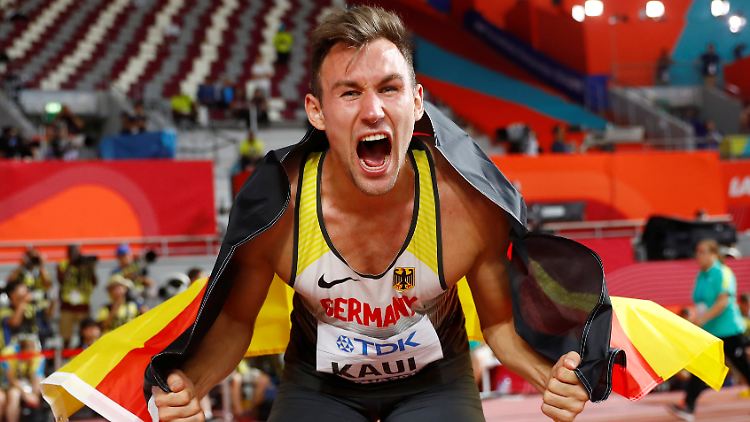 Kaul krönte sich in Doha zum jüngsten Zehnkampf-Weltmeister der Leichtathletik-Geschichte.
