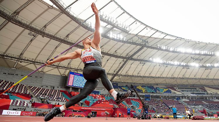 Mit seinem Wurf aus der Qualifikation hätte Vetter im Finale noch Gold geholt, so reicht es immerhin für Bronze.