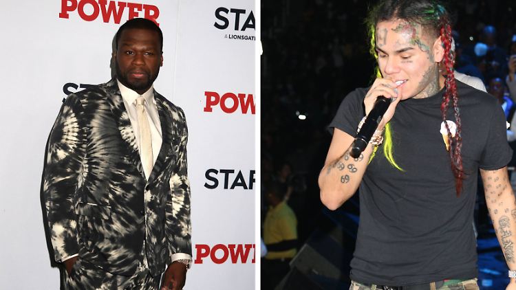 Für "A Moment in Time" will 50 Cent (links) unter anderem die Geschichte von 6ix9ine verfilmen lassen. 