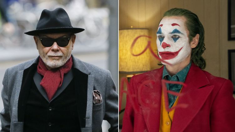 Gary Glitter (links) sitzt derzeit eine 16-jährige Haftstrafe ab. 
