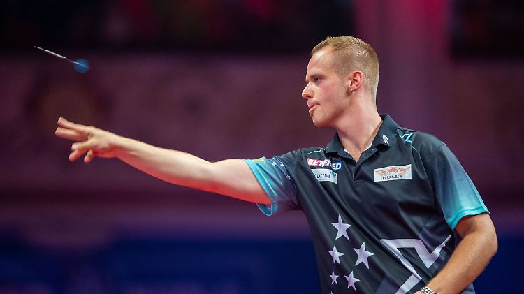 Max Hopp war chancenlos gegen Peter Wright.
