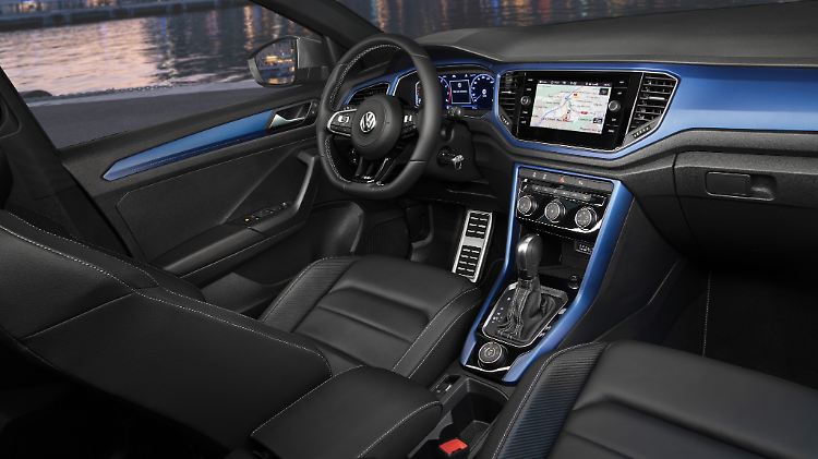 Das Innenleben des T-Roc R unterscheidet sich auf den ersten Blick nicht von den Brüdern.