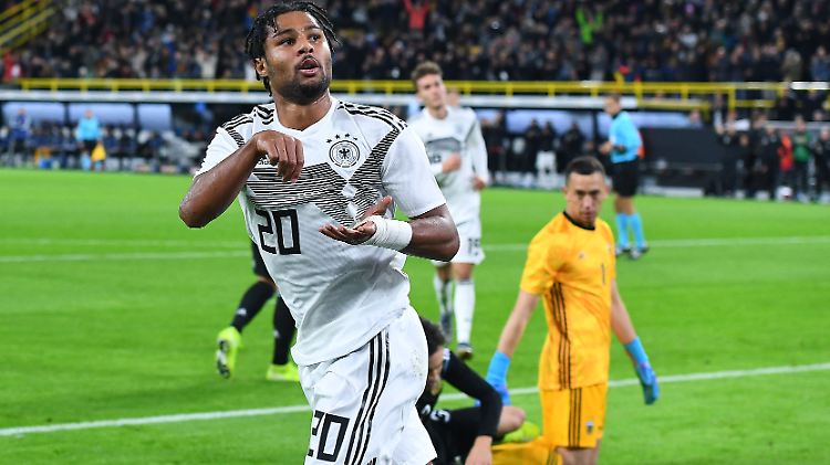 Serge Gnabry hat auch gegen Argentinien wieder mal einen weggerührt.