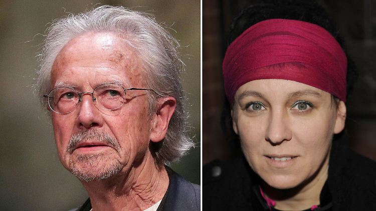 Peter Handke (li.) und Olga Tokarczuk überzeugten die Jury.
