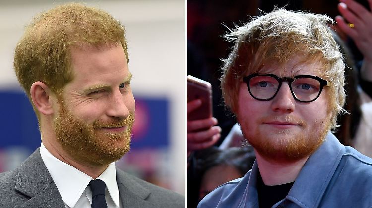 Im Kampf für die Gesundheit vereint: Prinz Harry (l.) und Ed Sheeran.