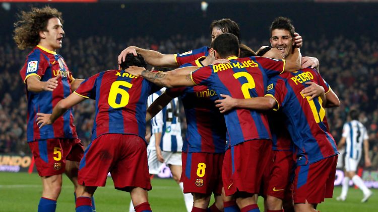 Im Torrausch, schon wieder: Der FC Barcelona hat nach dem 5:0 gegen San Sebastian seine letzten sechs Pflichtspiele mit einer sagenhaften Torbilanz von 26:0 gewonnen.