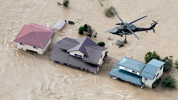 Taifun "Hagibis" hat Japan mit sintflutartigen Regenfällen überzogen.